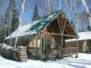 Traditional Maine Sporting Camp Log Cabin